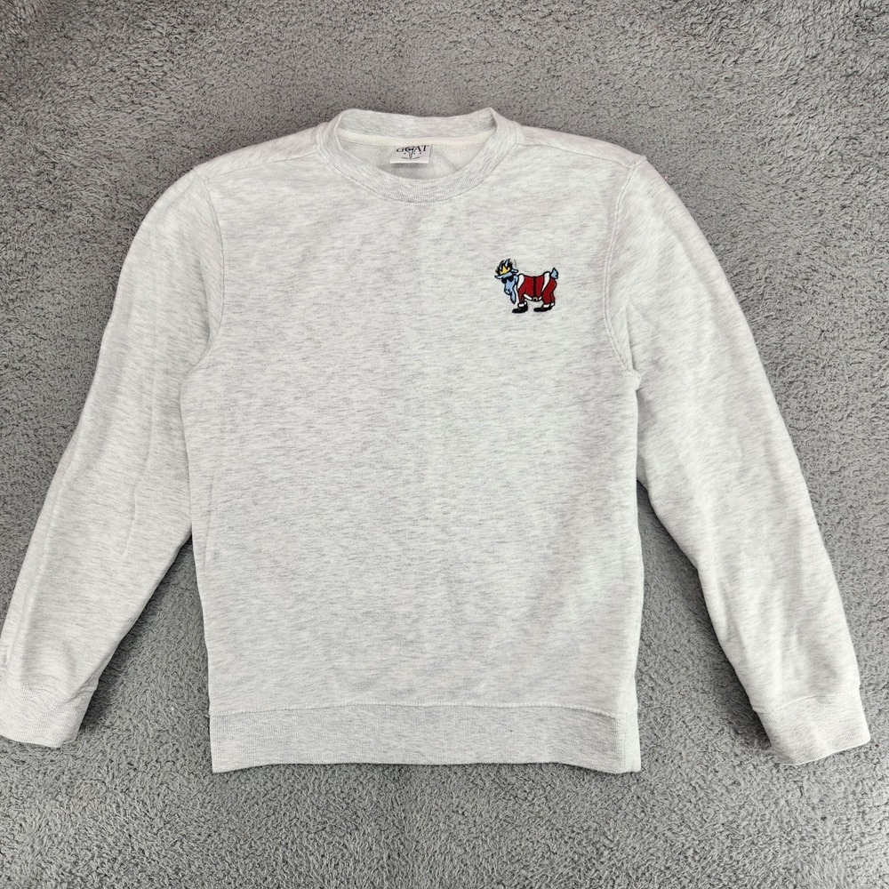 GOAT USA Men's Size Small Crewneck Sweatshirt Santa Goat Christmas Holiday Wear